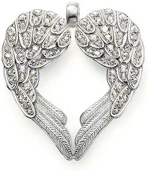 Thomas Sabo Feather Heart Pendant with Eyelet