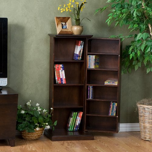 Southern Enterprises Media Storage Pedestal - Espresso - Thumbnail 2