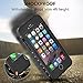 OUNNE iPhone 6/6s Waterproof Case, IP68 Certified with Touch ID Underwater Full Body Cover SandProof Shockproof Snowproof for iPhone 6/6s (Black)