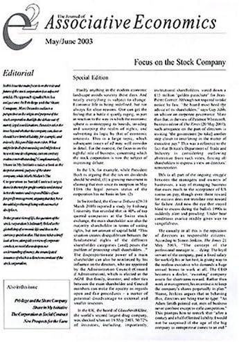 E2: Journal of Associative Economics