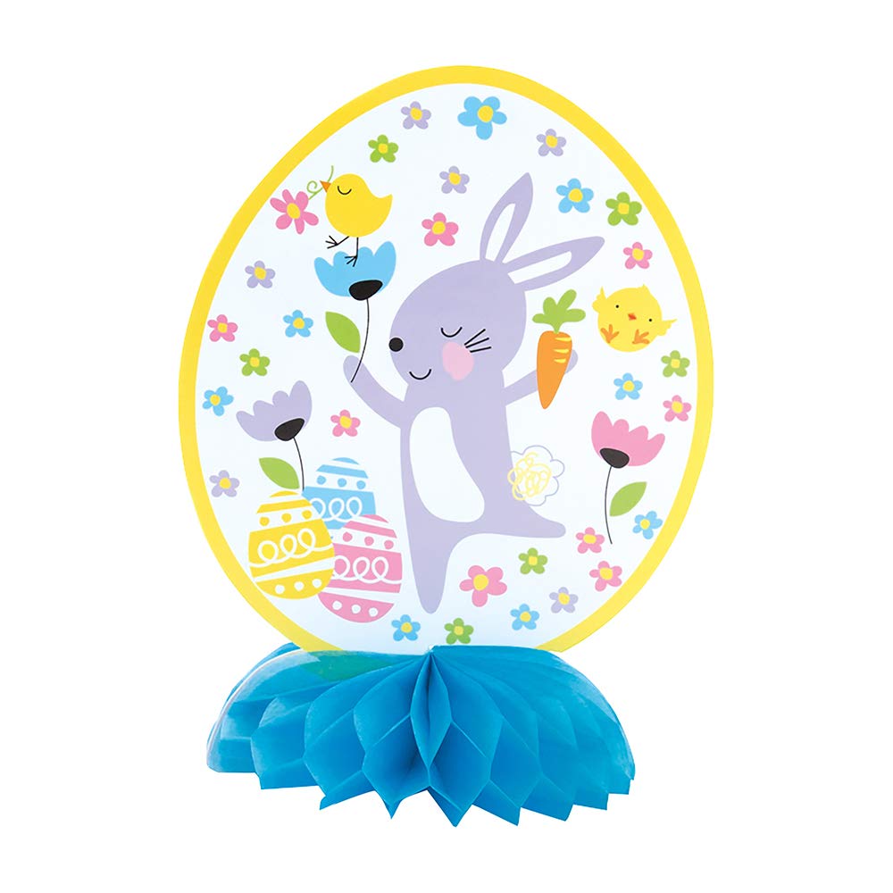 Unique Party 72649 - Mini Gingham Easter Table Decorations, Pack of 3