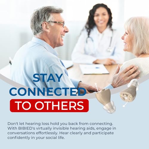 Hearing Aids for Seniors, Rechargeable Hearing Aids with Crystal-Clear Sound, Smart Noise Reduction, Nearly Invisible