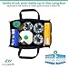 EasyEarth Reusable Grocery Bags EcoFlex [5 Pack] - Large Shopping Bag - Heavy Duty, Durable, Foldable, Washable, and Reusable Bags - Eco Friendly Tote