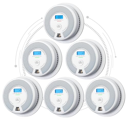 X-Sense Interconnected Smoke and Carbon Monoxide Detector with 10-Year Battery, UL 217 & UL 2034 Certified, Model SC07-W, 6-Pack X-Sense Interconnected Smoke and Carbon Monoxide Detector with 10-Year Battery, UL 217 & UL 2034 Certified, Model SC07-W, 6-Pack