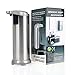 oobest Automatic Hand Touchless Sensor Soap Dispenser Stainless Steel Liquid Infrared Sensor Soap Dispenser, Ideal for Bathroom or Kitchen(New Moistureproof Base)