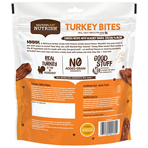 Rachael Ray Nutrish Turkey Bites Real Meat Grain Free Dog Treats