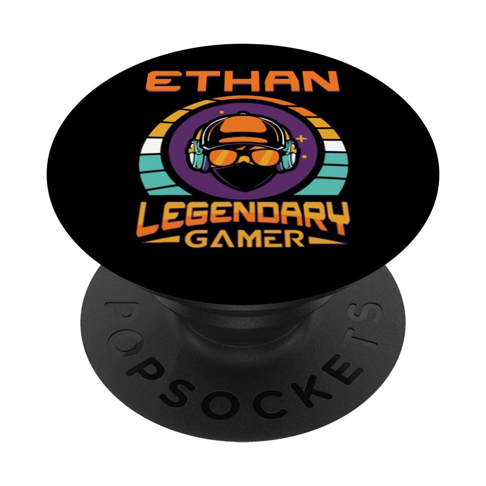 Ethan Name, Personalized Legendary Gamer PopSockets Swappable PopGrip