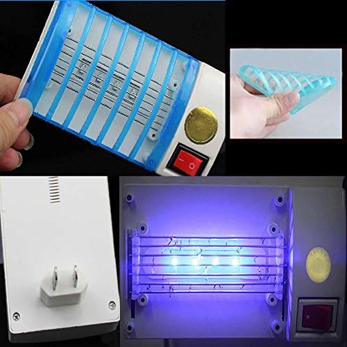 LUCKYAZ 1PCS Electronic Indoor Insect Killer, Bug Zapper, Fly Zapper, Mosquito Killer LED Socket Electric Insect Trap Lamp USA Plug
