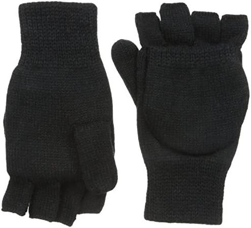 mens Knit Flip Gloves With 40 Gr Thinsulate