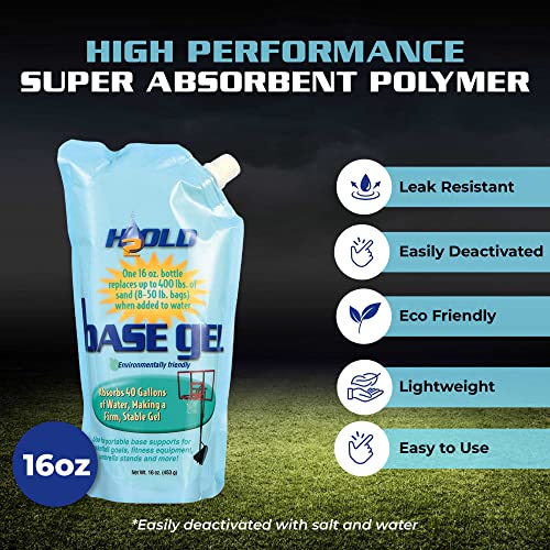 BaseGel Polymer for Basketball Goal and Outdoor Indoor Sign Hoops Bases