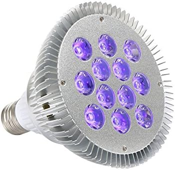 YeeSite Black Light Bulb with 36W UV LED Spotlight, E27 Medium Base