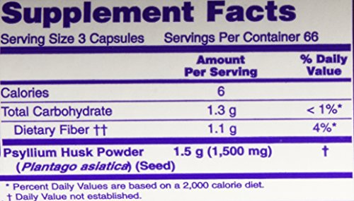 PSYLLIUM HUSK 500 MG 200 CAPSULES (PACK OF 2)