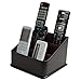 JackCubeDesign Remote Holder, TV Remote Caddy Organizer, Storage Controller with 3 Spacious Compartments(Brown) - :MK122