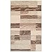 SUPERIOR Indoor Area Rug, Jute Backed, Modern Geometric Patchwork Floor Decor for Bedroom, Office, Living Room, Entryway, Hardwood Floors, Rockwood Collection, 4' x 6', Slate