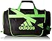 adidas Defender Duffel Bag, Small, Black/Solar Green
