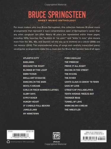 Bruce Springsteen: Sheet Music Anthology: Piano - Vocal - Guitar - Image 3