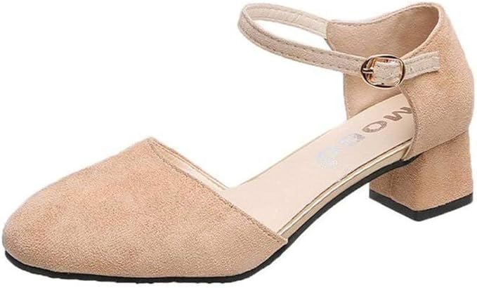 Sandalias Mhclx7410 | Hebilla en Línea, Tacón Medio, Verano, Puntera