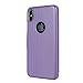 MTRONX Phone Case for Apple iPhone X, iPhone 10, Magnetic Closure Ultra Folio Flip Slim PU Leather Twill Case Cover Pouch - Purple(MG-PP)