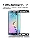 OZOP E-COMMERCE HD Samsung Galaxy S6 Edge Screen Protector, Full Screen Tempered Glass Screen Protector Film, Edge to Edge Protection Screen Cover Saver Guard for 3D 9H Hardness (Black19)