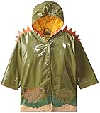 Kidorable Little Boys' Dinosaur Raincoat, Green, 4/5