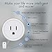 WiFi Smart Plugs, Esolom Wireless Outlet Timer Socket Compatible with Alexa and Google Assistant, App Controlled Appliances from Anywhere by Smartphone - NO Hub Required (2 Packs)