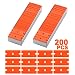 FOSHIO 200Pcs 1.5" Plastic Razor Blades for Safety Titan Scraper, Double Edged Plastic Scraper Blades Remove Decals/Stickers/Adhesive Label/Clean Glass primary