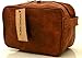 Leather Toiletry Bag compact Leather Dopp Kit for Travel Small