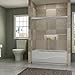 SUNNY SHOWER Sliding Bath-Tub Glass Shower Doors 58.5-60 in. W x 57 3/8 in. H Bypass Sliding Shower Tub Door 1/4 in. Clear Glass Shower Enclosure Doors for Bathroom, Chrome Finish