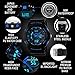 Bo Yi Boys Girls Kids Children Digital Sports Watches - Multifunction 50M Waterproof LED Light Electronic Sport Watch for Junior Children Teenagers Boys Girls with Alarm Stopwatch Timer(Blue)