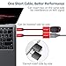 JSAUX USB C to USB Adapter [2 Pack], USB C OTG Cable Red
