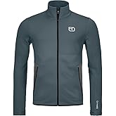Ortovox Men’s Fleece Jacket, High-Performance Long Sleeve Merino Wool Zip Up for Skiing, Freeride, Mountaineering & Ski Tours