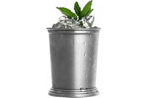 Julep Cup,Mint Julep Cup,Party Supplies, Stainless Steel Cups,Vintage Julep Cup, Silver Cocktail Tumbler - 12 oz, Silver