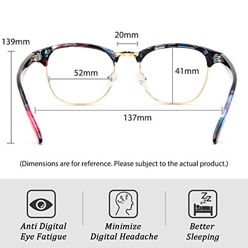 3 Cyxus+Semi+Rimless+Eyestrain+Computer+Browline