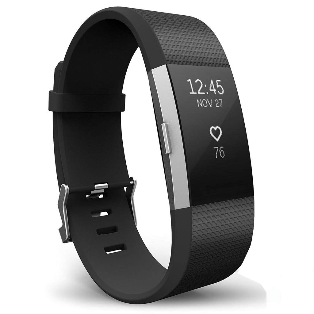 INF Strap Compatible with Fitbit Charge 2 Soft Silicone Sport Replacement Strap