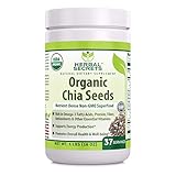 Herbal Secrets USDA Certified Organic Chia Seeds Powder Nutrient (Non-GMO Superfood) - Supports Energy Production* - Supports Overall Health and Well Being* (1 Lbs)