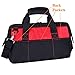 FASTPRO 14-Inch Zip-top Wide Mouth Open Storage Tool Bag, Classic Black&Red Design, Fashionable Design, 600D Polyester Fabric Material for Quality Endurance, With Adjustable Shoulder Strap
