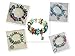 NYKKOLA 50 Piece Lot Lampwork Murano Glass European Mix Beads- Compatible with Most Major Charm Bracelets