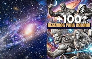 Livro Livro de Desenhos para colorir: +100 Heróis e Vilões