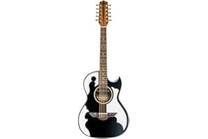 H. Jimenez, 7-String Acoustic-Electric Guitar, Ambidextrous, Black (LBQ4EBT)