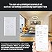DHOUSE Smart Light Switch,WiFi Fan Celling Switch APP Remote Timer and Speed Control Compatible with Amazon Alexa,Ehco and Google Home,FCC Certification,No Hub Required,Easy and Safe installation