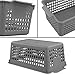 Doryh Plastic Storage Baskets Set, Grey, 4 Packs Small Desktop Storage Basket Bin