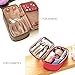 JAVOedge Women's Double-Sided Cosmetic Toiletry, Dark Pink, 8