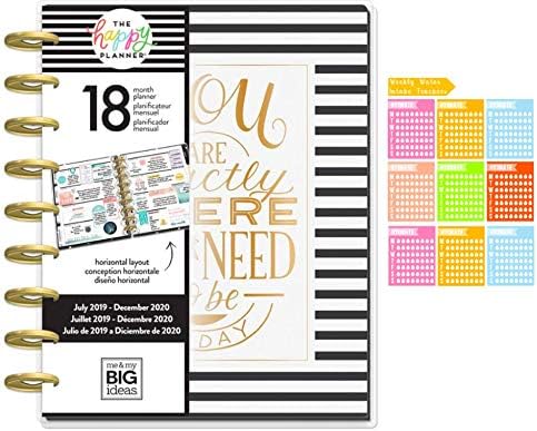 2019 2020 18 Month Classic Happy Planner Comes with Water Intake Planner Stickers, Create 365 Classic Happy Planner, 18 Month Classic Happy Planner, 2020 Happy Planner, Best Year Ever