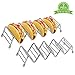 Taco Holder 2 Pack Taco Stand for 8 to 10 Tacos, Stainless Steel Rustproof Taco Rack Holds Up to 4-5 Tacos Each, Taco Tray for Soft Hard Shell with Silicone Protective Tips Oven,