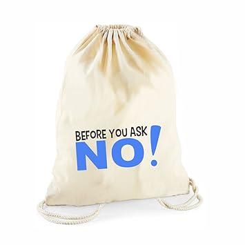 Statement Tragebeutel Before You Ask No Lustige Sprüche