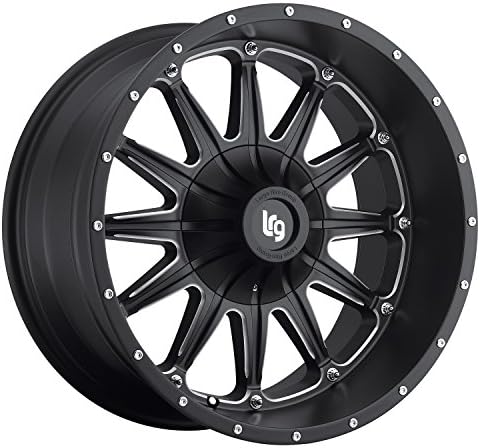 LRG Rims LRG103 Sandman Black Wheel with Milled Accents (20x10"/6x139.7mm)