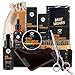 MayBeau Beard Kit for Men Set of 8 Beard Growth Grooming & Trimming with Unscented Leave-in Conditioner Oil,Beard shaping, Beard Balm Butter Wax, Brush and Mustache Comb Ultimate Trimmer Set for Men