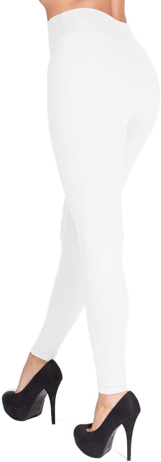 SATINA High Waisted Leggings - 25 Colors - Super Soft Full Length Opaque Slim at  Women’s Clothing store
