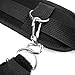 Soft Comfortable Cuffs for Ankle and Hand Wrist - Fits Almost Any Size Mattress Bed Strap Set Kit with Neck Pillow(Black)