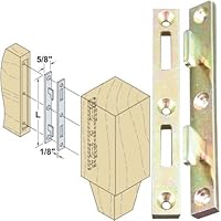 Platte River 130604,"Hardware, Furniture, Bed Hardware", 4 in Bed Rail Fasteners-Ylo Zinc, 4-Pack